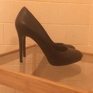 ALDO Black leather stiletto heels